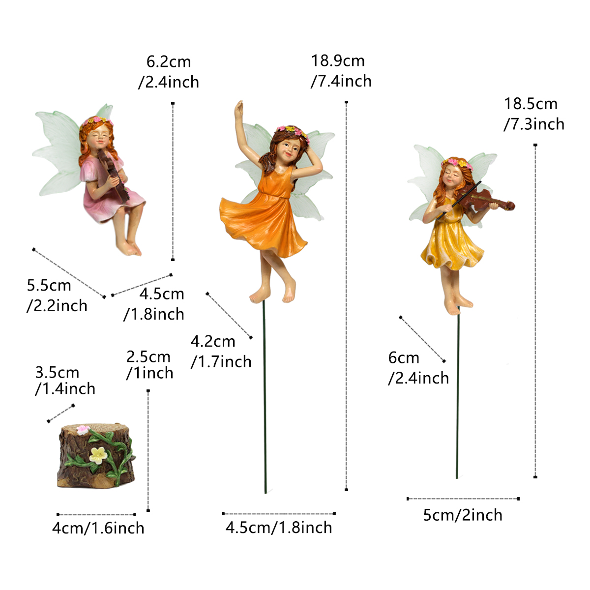 3PC/Playing Music Flower Fairy - огляд і ціна Resin Craft Ideas
